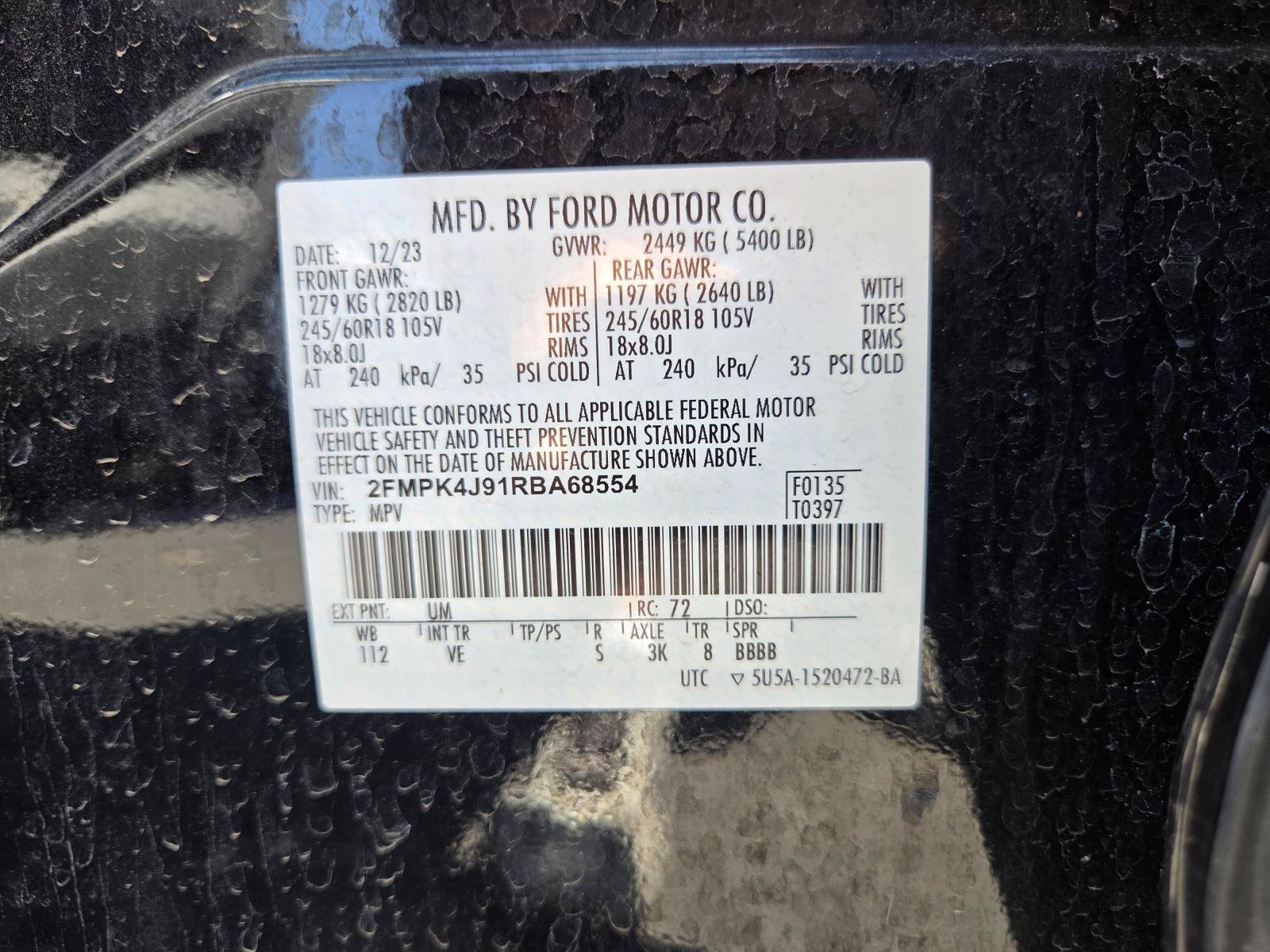 Used 2024 Ford Edge SEL AWD/4WD image 30