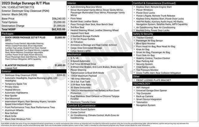 Certified 2023 Dodge Durango R/T AWD/4WD image 3