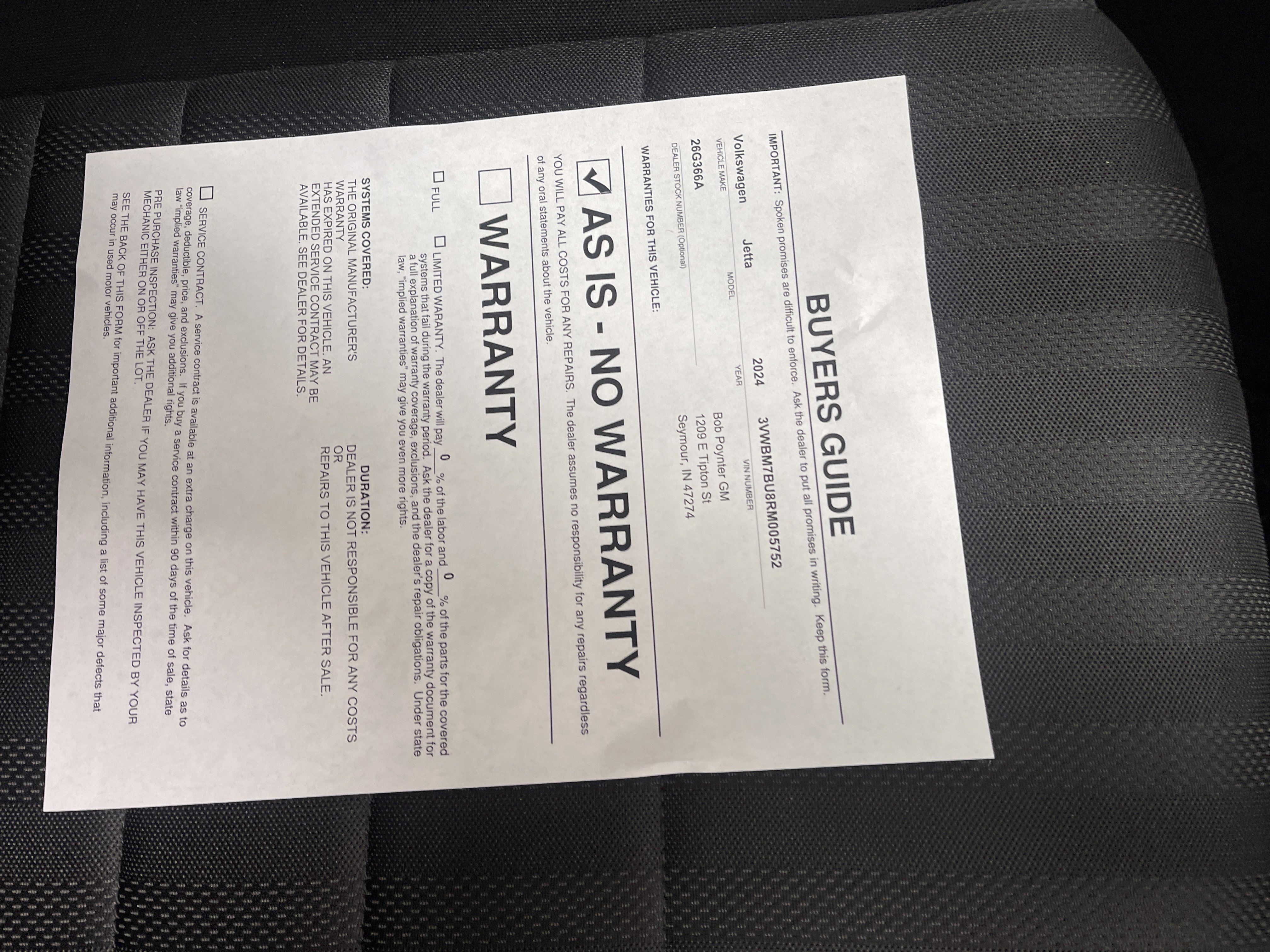 Used 2024 Volkswagen Jetta Sport image 26