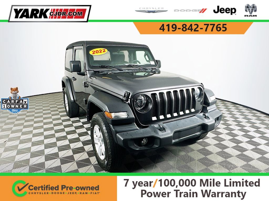 Certified 2022 Jeep Wrangler Sport S