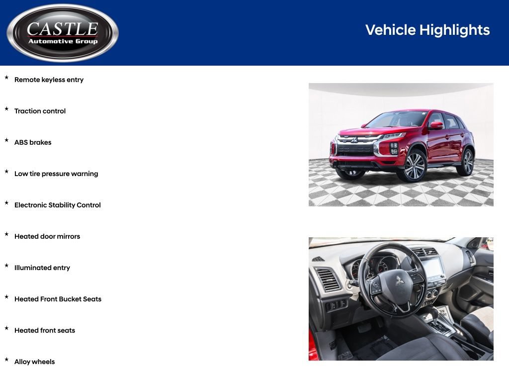Used 2024 Mitsubishi Outlander Sport SE AWD/4WD image 3