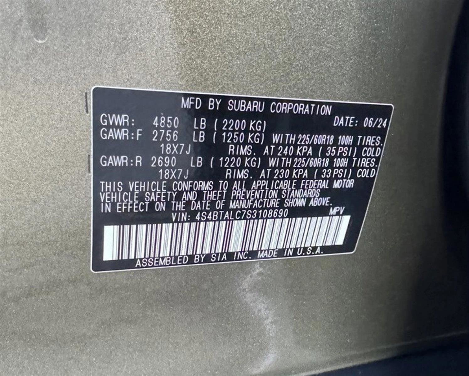 Used 2025 Subaru Outback Onyx Edition AWD/4WD image 23