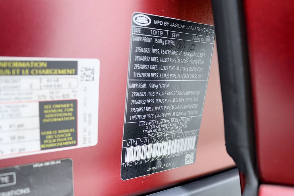 Used 2020 Land Rover Range Rover Sport SVR AWD/4WD image 48