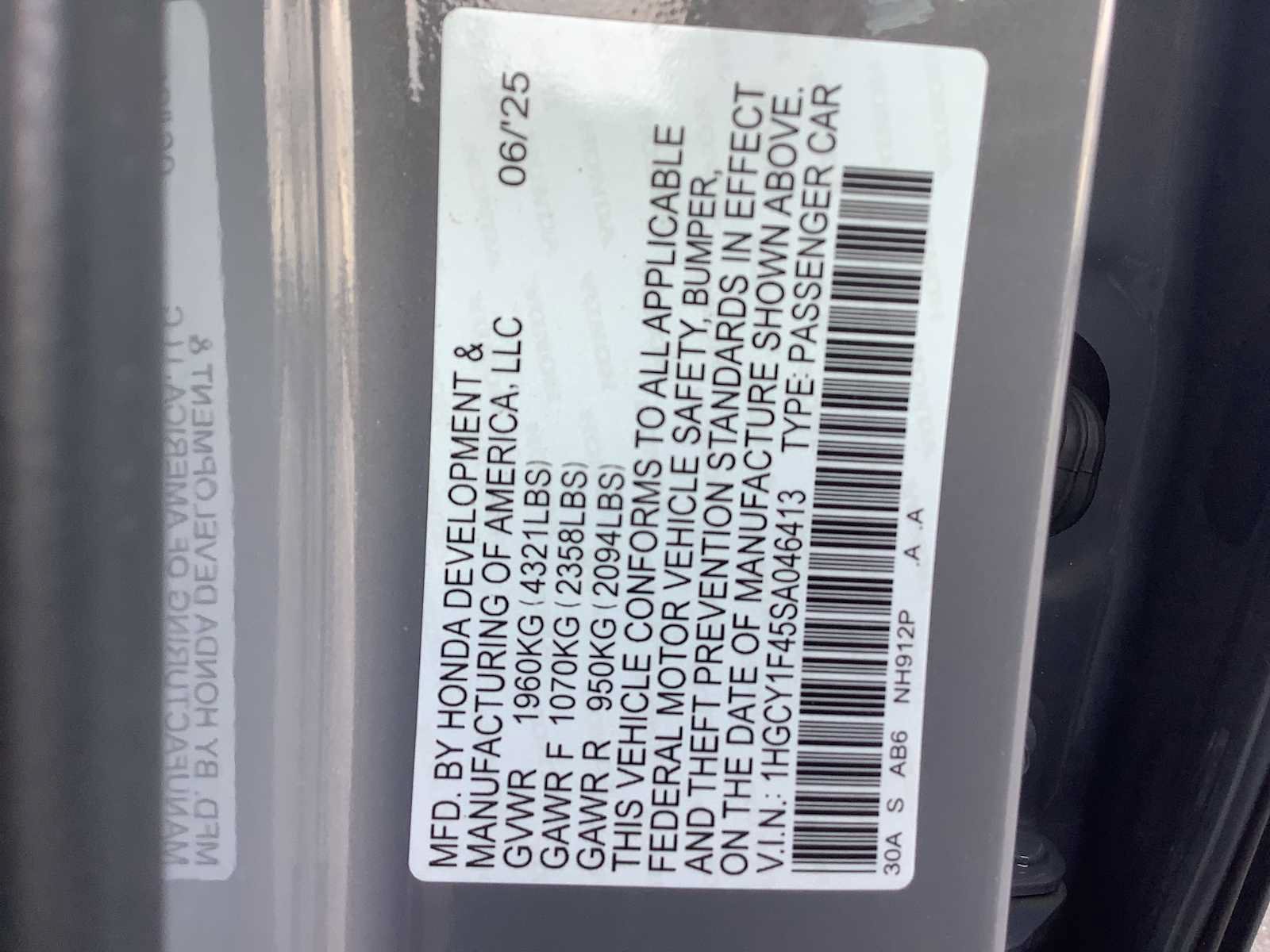 Certified 2025 Honda Accord SE image 21