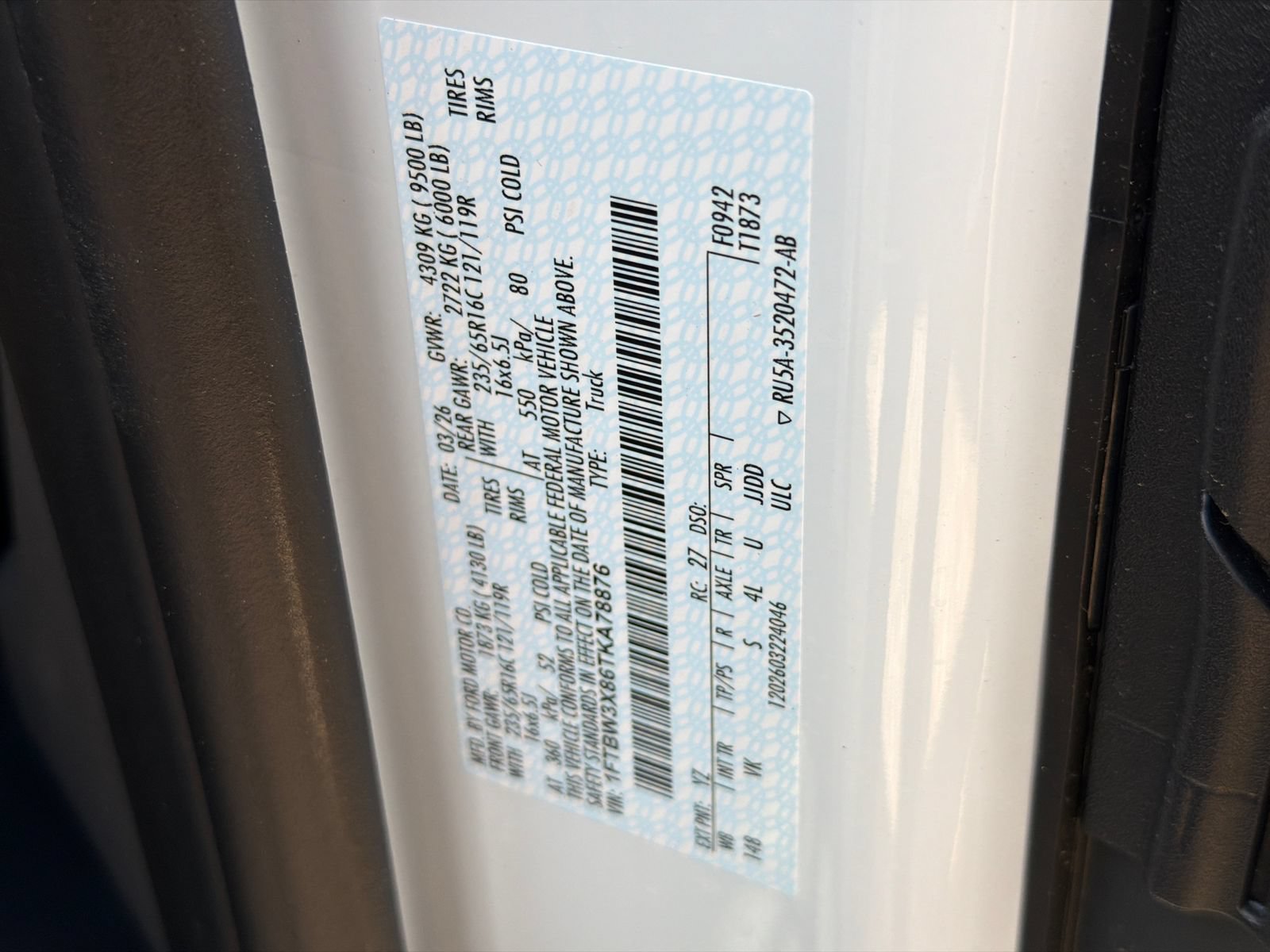 New 2026 Ford Transit 350 148 High Roof Extended w/ Load Area Protection Package RWD image 35