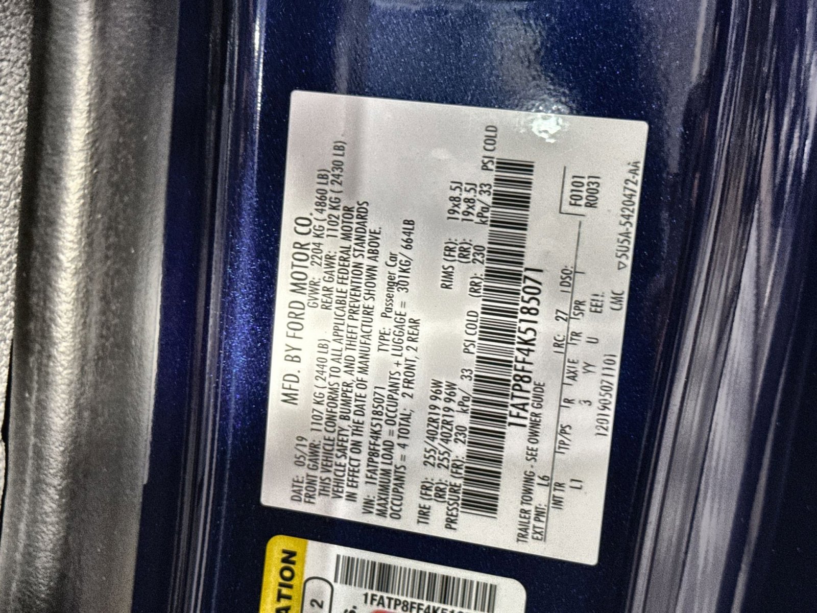 Used 2019 Ford Mustang GT Premium w/ Equipment Group 401A image 35