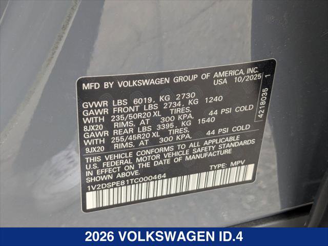 New 2026 Volkswagen ID.4 Pro AWD/4WD image 21