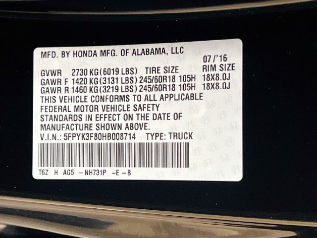 Used 2017 Honda Ridgeline Black Edition image 34