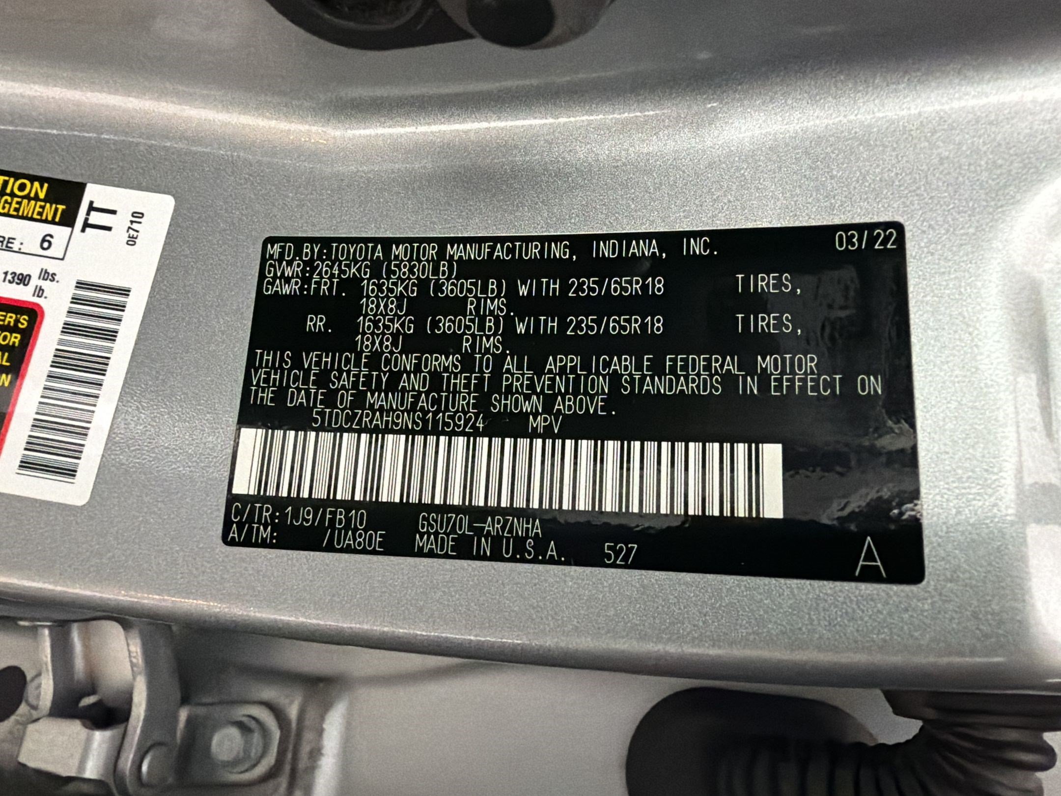 Used 2022 Toyota Highlander L FWD image 20