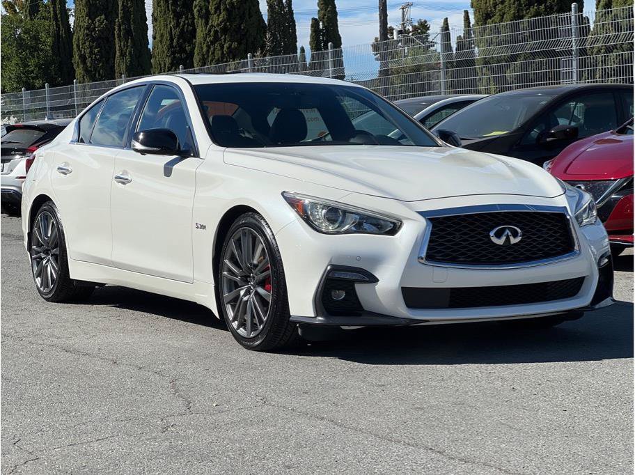 Used 2019 INFINITI Q50 Red Sport 400 w/ Sensory Package RWD image 3