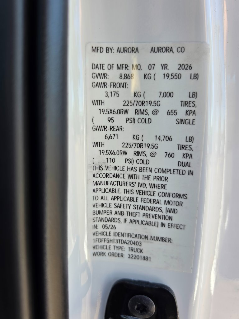 New 2026 Ford F550 4x4 Regular Cab Super Duty image 50