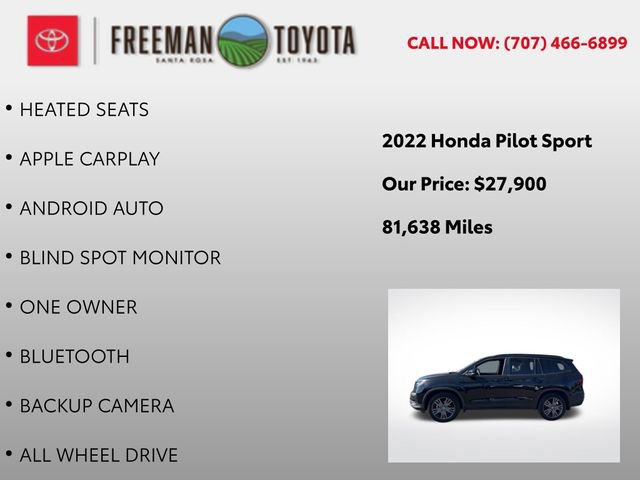 Used 2022 Honda Pilot Sport image 4