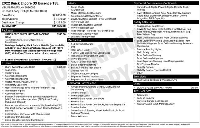 Used 2022 Buick Encore GX Essence image 12