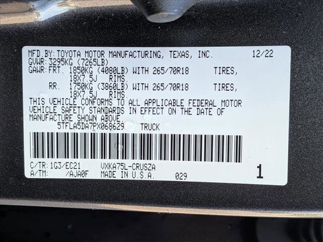 Used 2023 Toyota Tundra SR5 w/ SR5 Premium Package AWD/4WD image 19