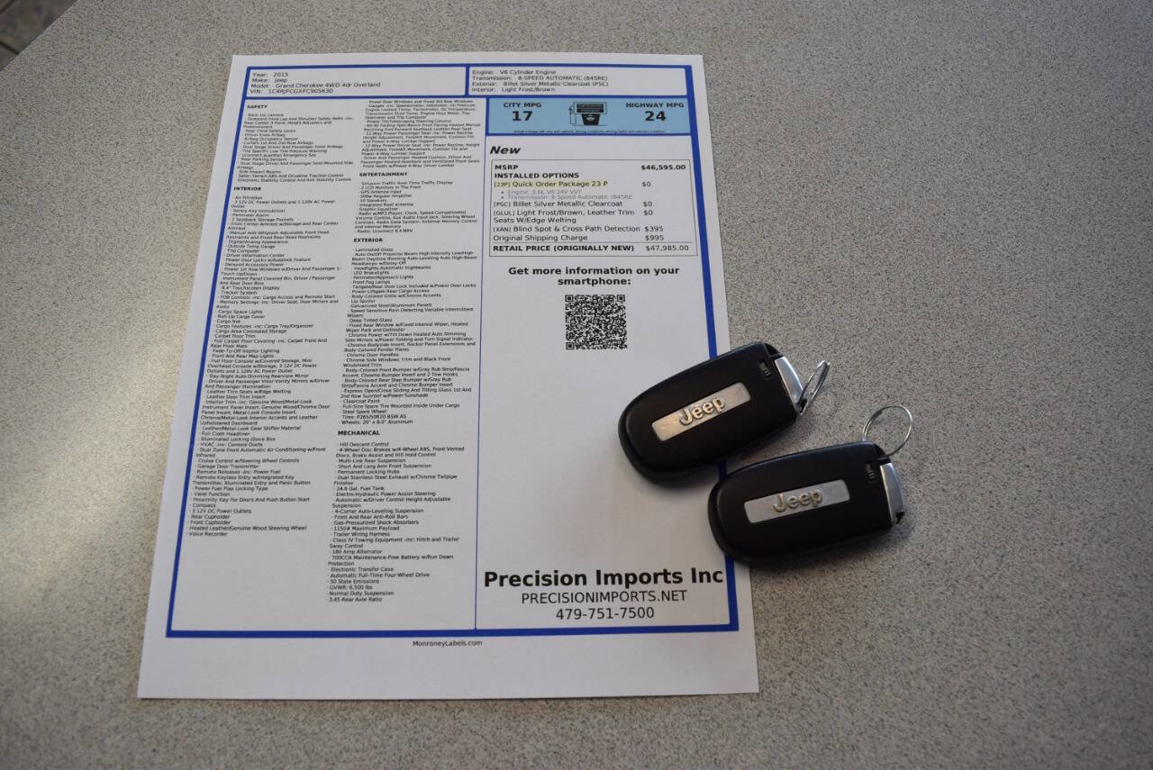 Used 2015 Jeep Grand Cherokee Overland image 80