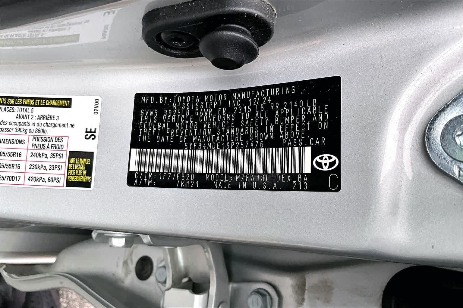 Certified 2025 Toyota Corolla LE FWD image 34