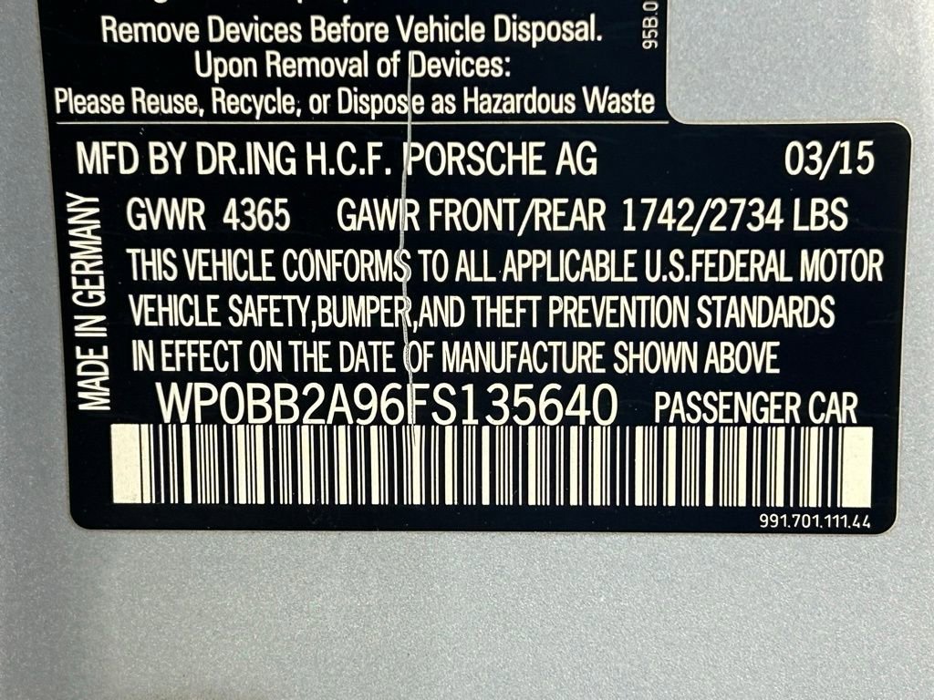 Used 2015 Porsche 911 Targa 4S AWD/4WD image 40