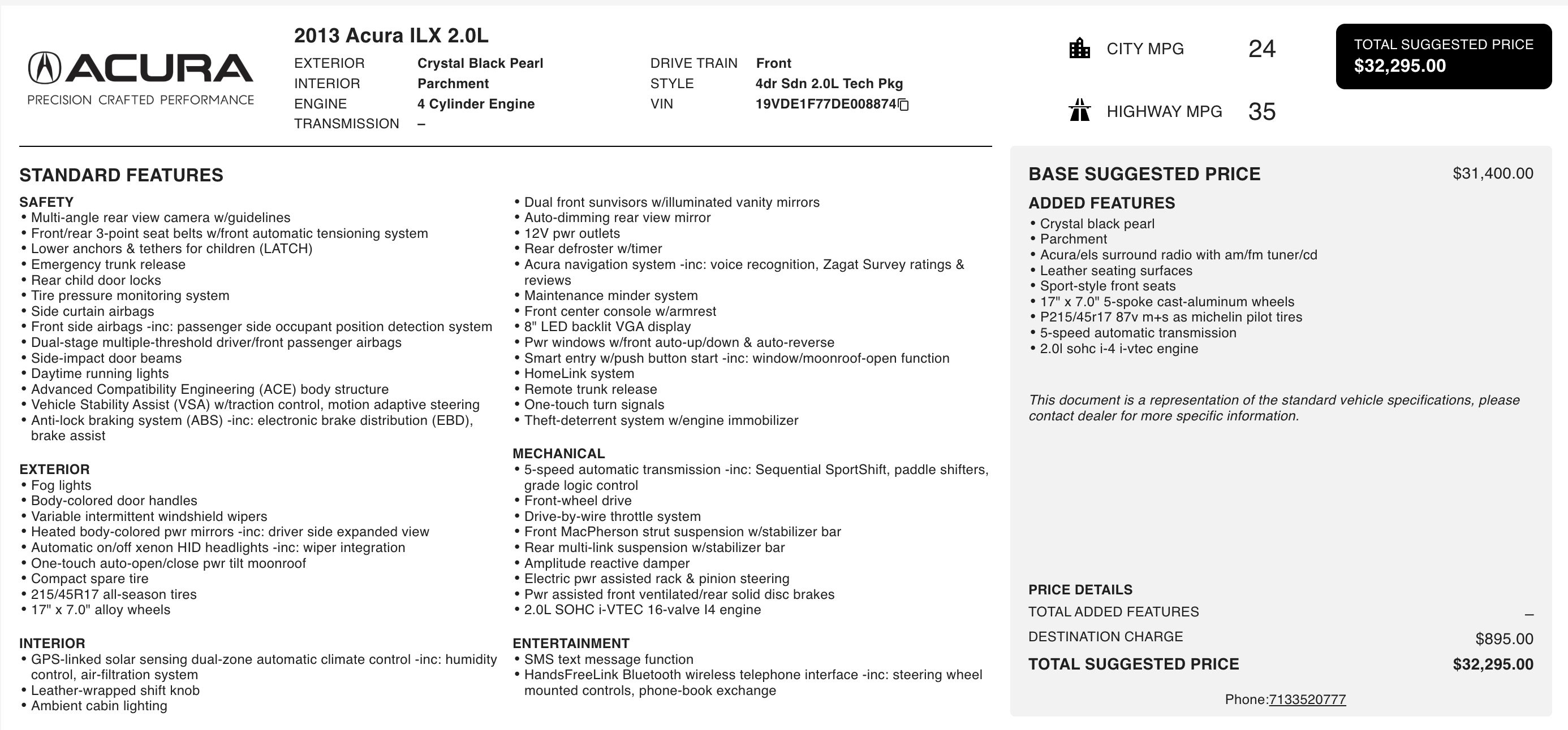 Used 2013 Acura ILX w/ Technology Package image 5