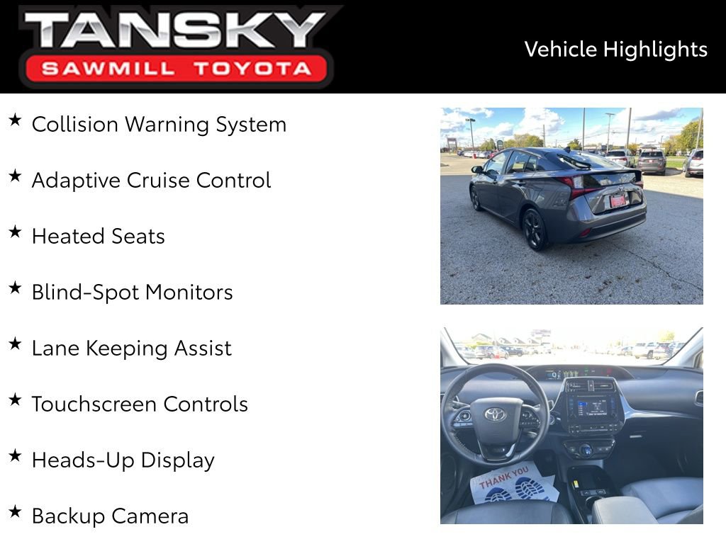 Certified 2019 Toyota Prius XLE image 9