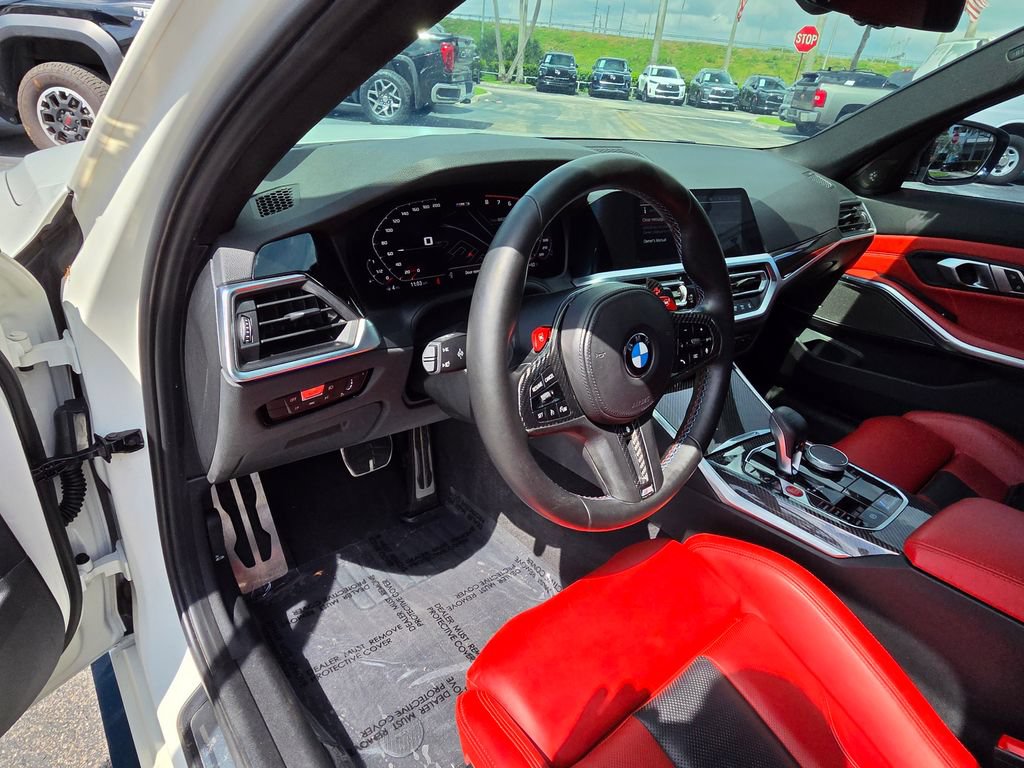 Used 2021 BMW M3 Competition w/ M Carbon Exterior Package RWD image 29