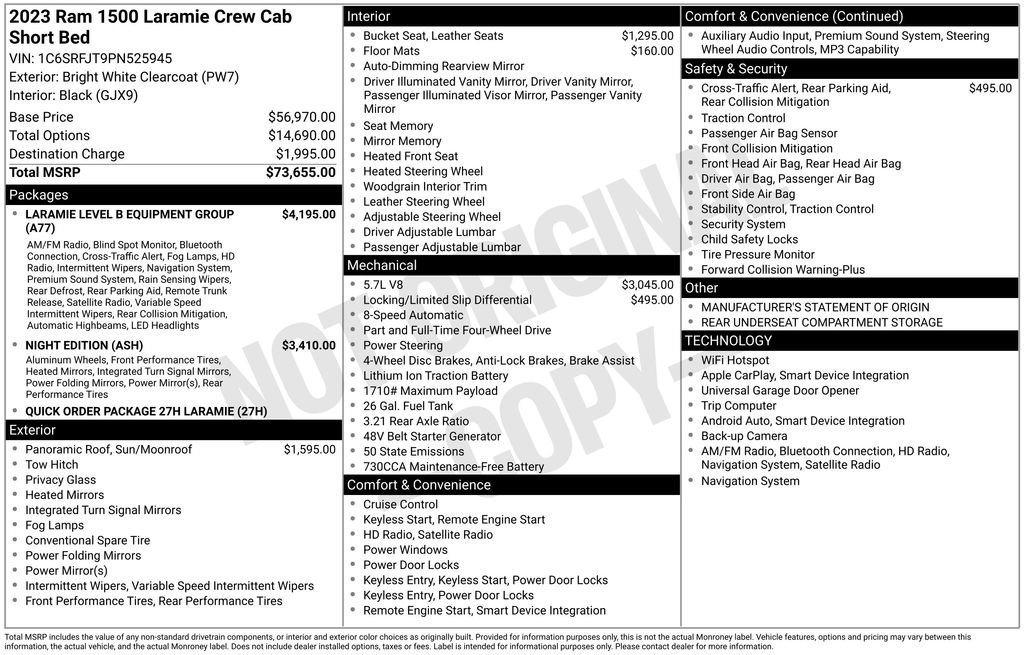 Used 2023 RAM 1500 Laramie AWD/4WD image 12
