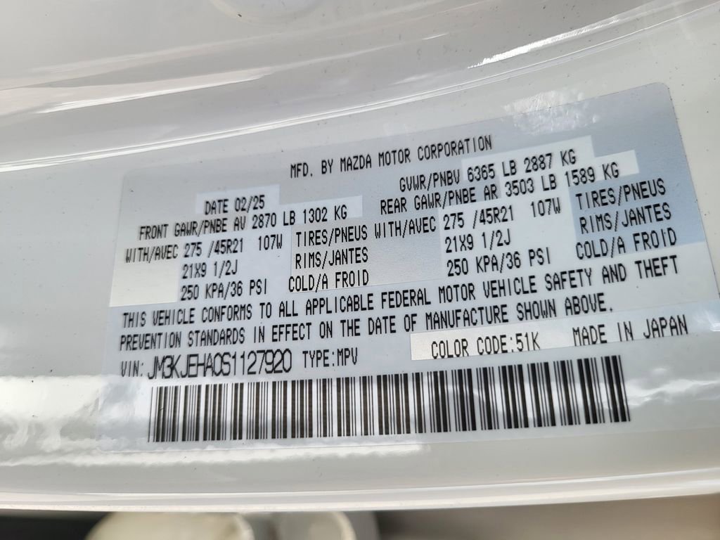 New 2025 MAZDA CX-70 Plug-In Hybrid w/ Premium Plus image 26