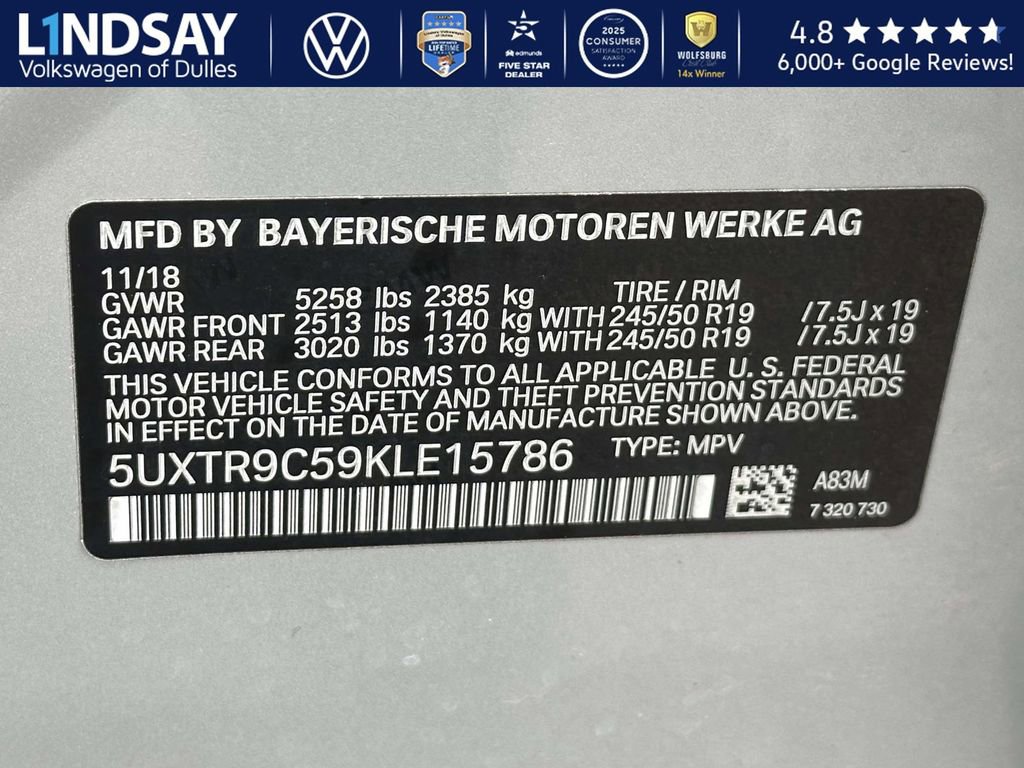 Used 2019 BMW X3 xDrive30i w/ Premium Package image 25