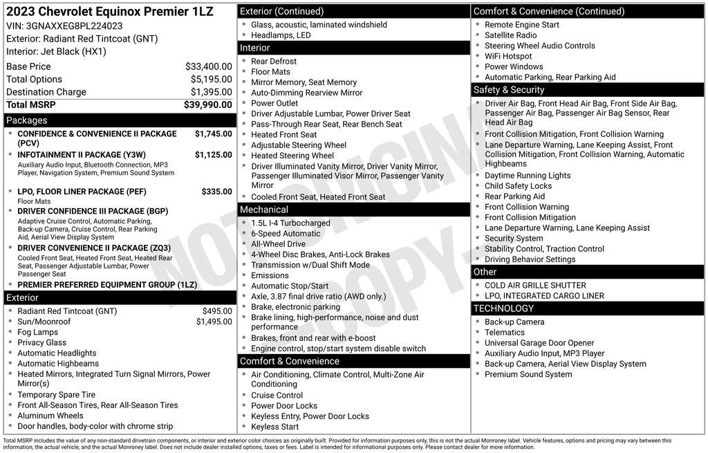 Used 2023 Chevrolet Equinox Premier image 2