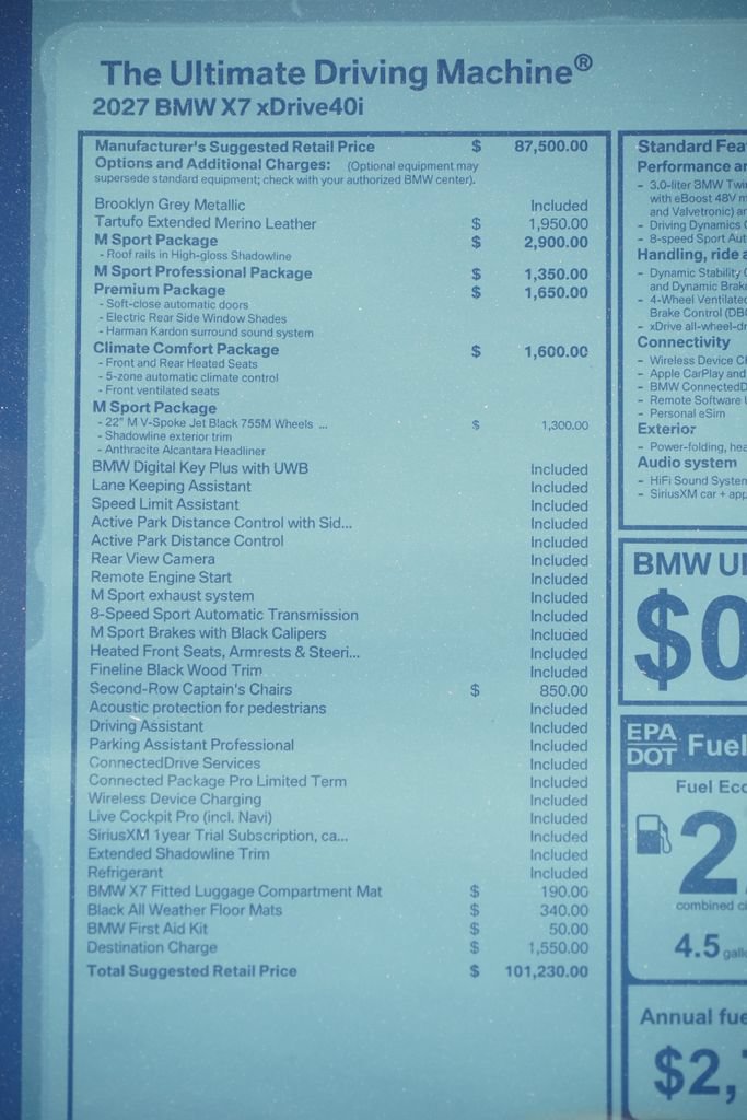 New 2027 BMW X7 xDrive40i AWD/4WD image 11