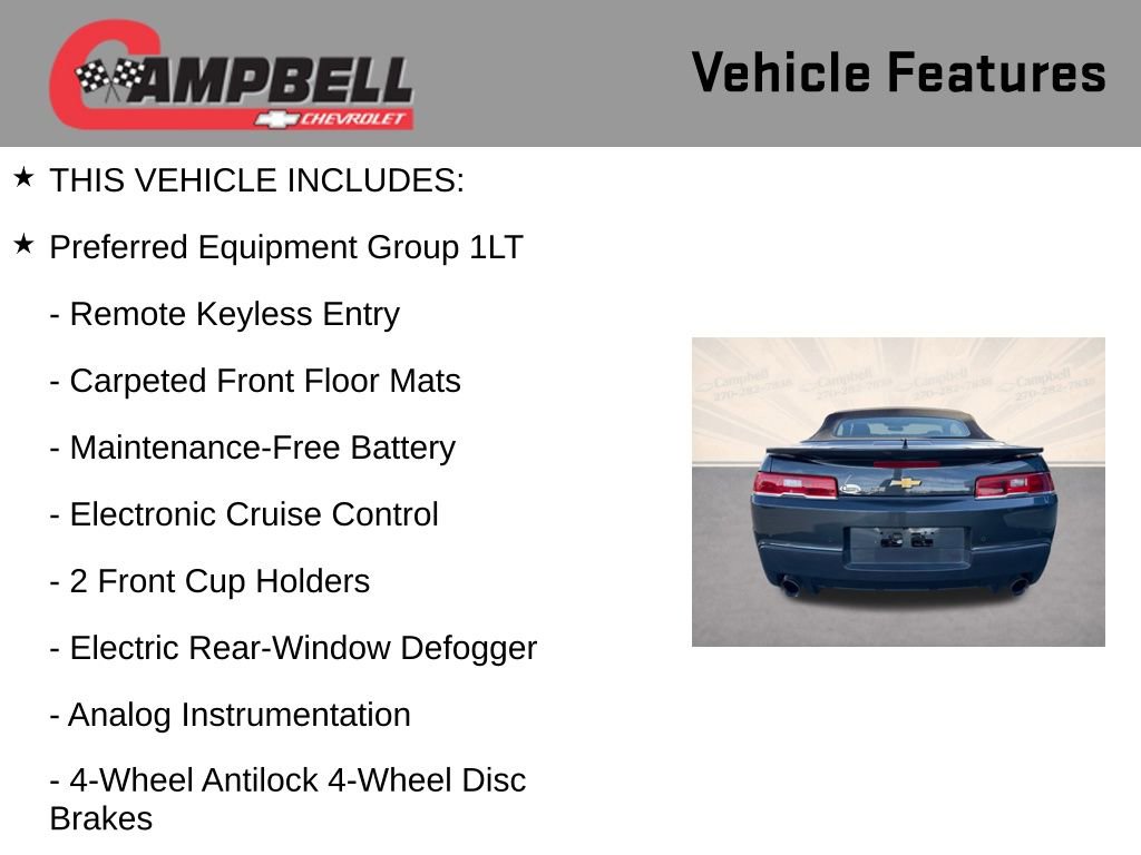 Used 2015 Chevrolet Camaro LT image 5