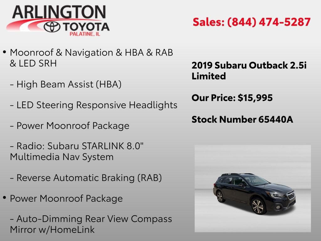 Used 2019 Subaru Outback 2.5i Limited AWD/4WD image 2