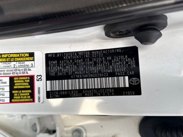 Used 2022 Toyota Camry XSE FWD image 11