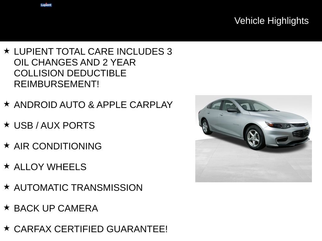 Used 2017 Chevrolet Malibu LS FWD image 5