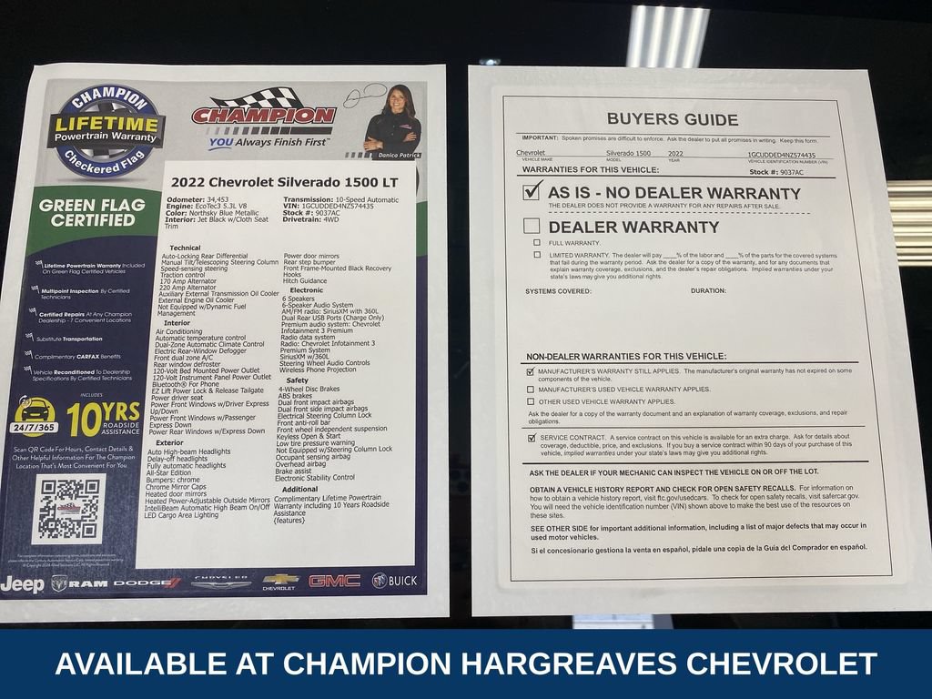 Certified 2022 Chevrolet Silverado 1500 LT AWD/4WD image 43