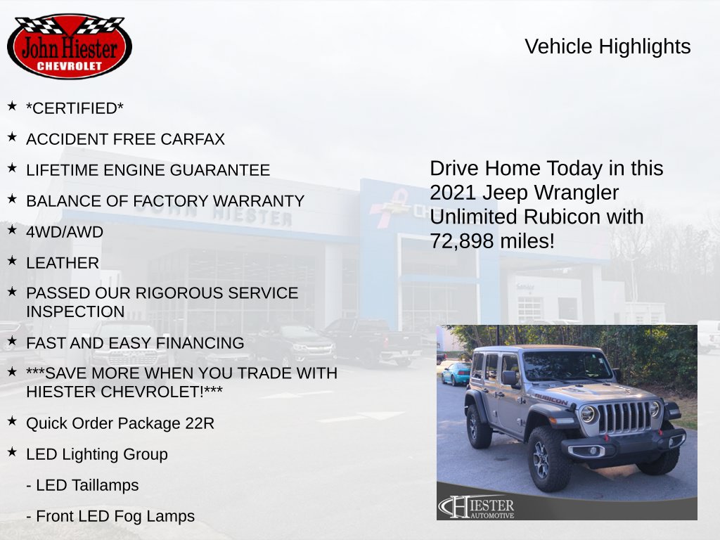 Used 2021 Jeep Wrangler Unlimited Rubicon AWD/4WD image 6