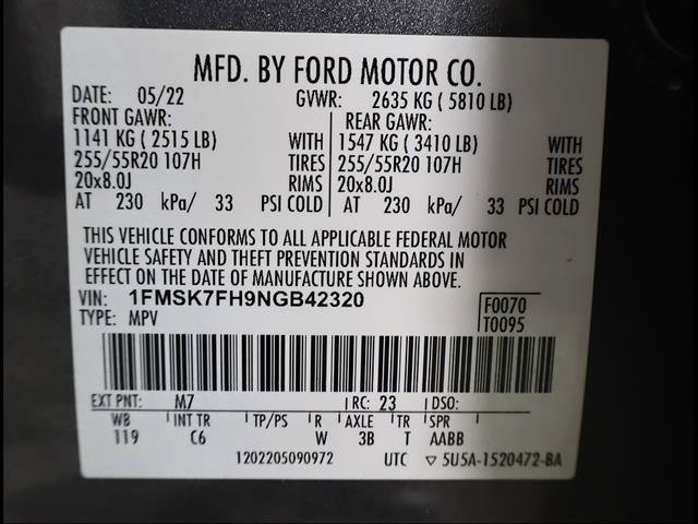 Used 2022 Ford Explorer Limited w/ Equipment Group 301A RWD image 13