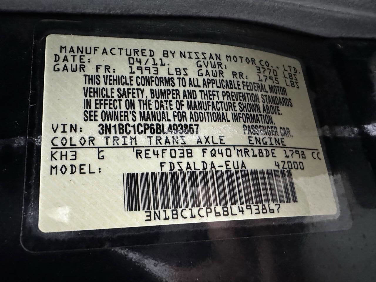 Used 2011 Nissan Versa 1.8 S image 27