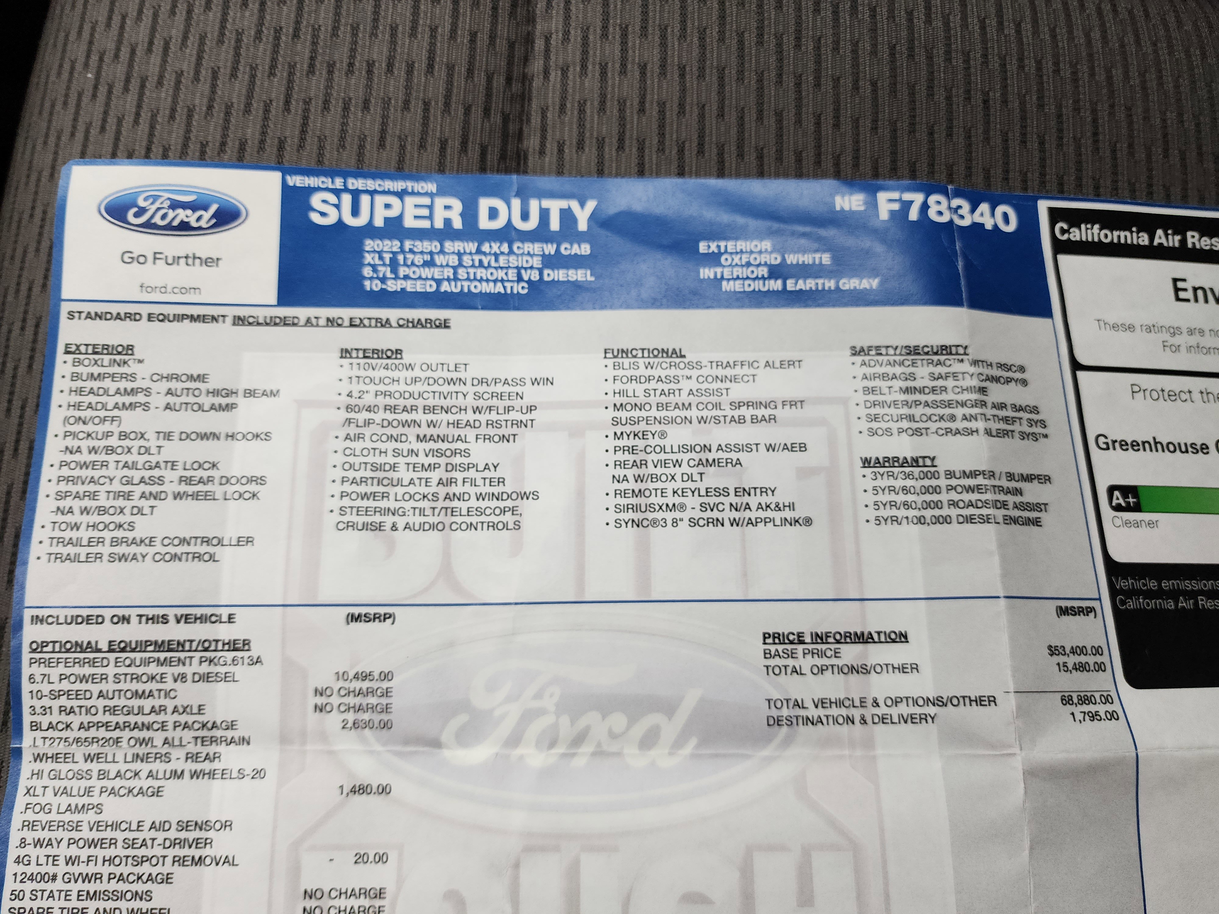 Used 2022 Ford F350 XLT w/ Black Appearance Package image 46