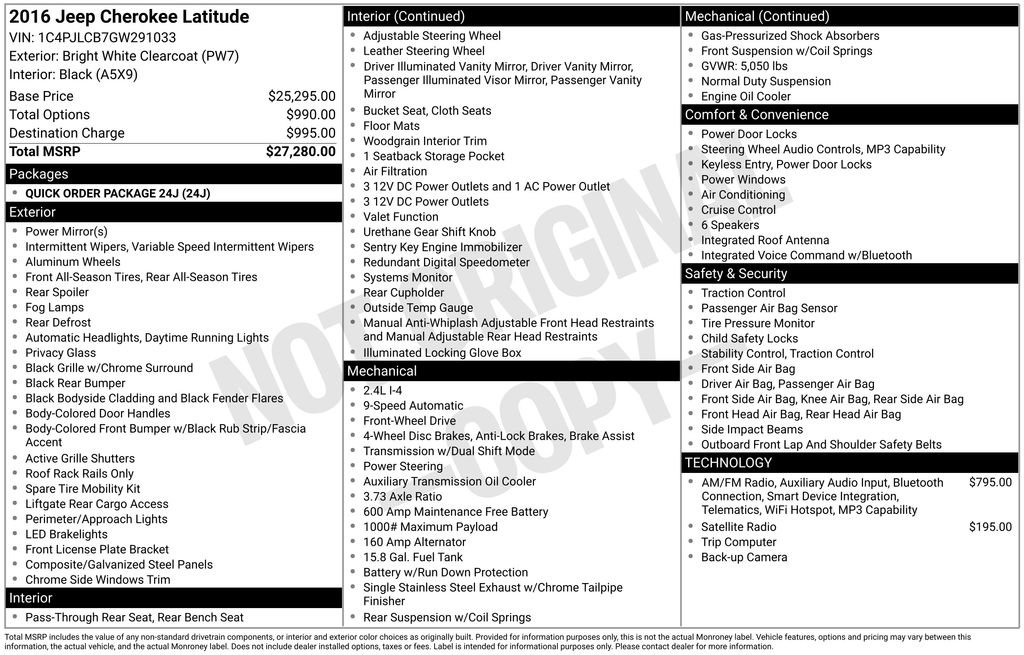 Used 2016 Jeep Cherokee Latitude image 32