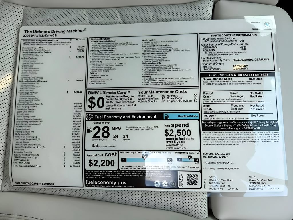 New 2026 BMW X2 xDrive28i AWD/4WD image 25