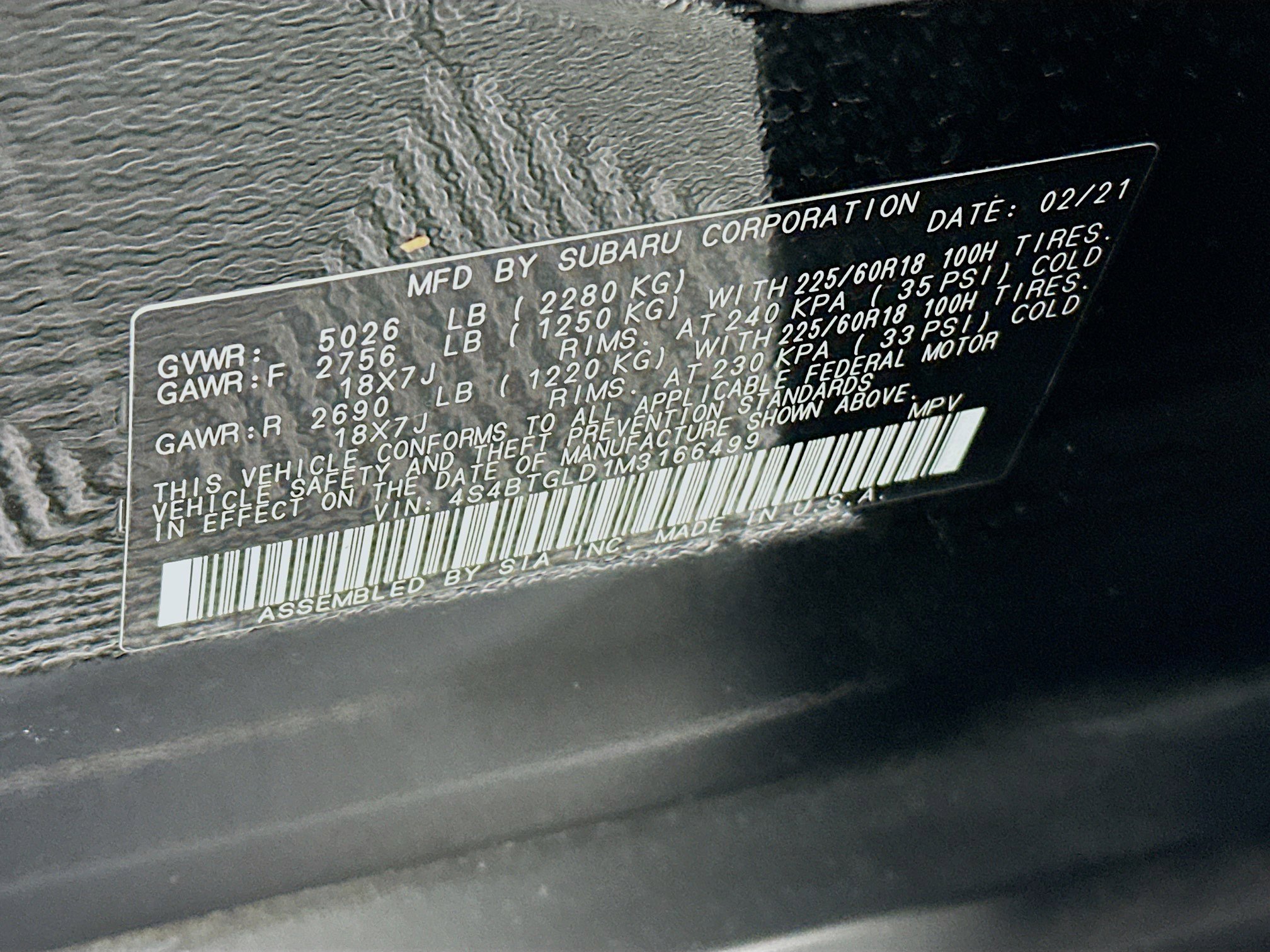 Used 2021 Subaru Outback Onyx Edition XT w/ Popular Package #2 image 12