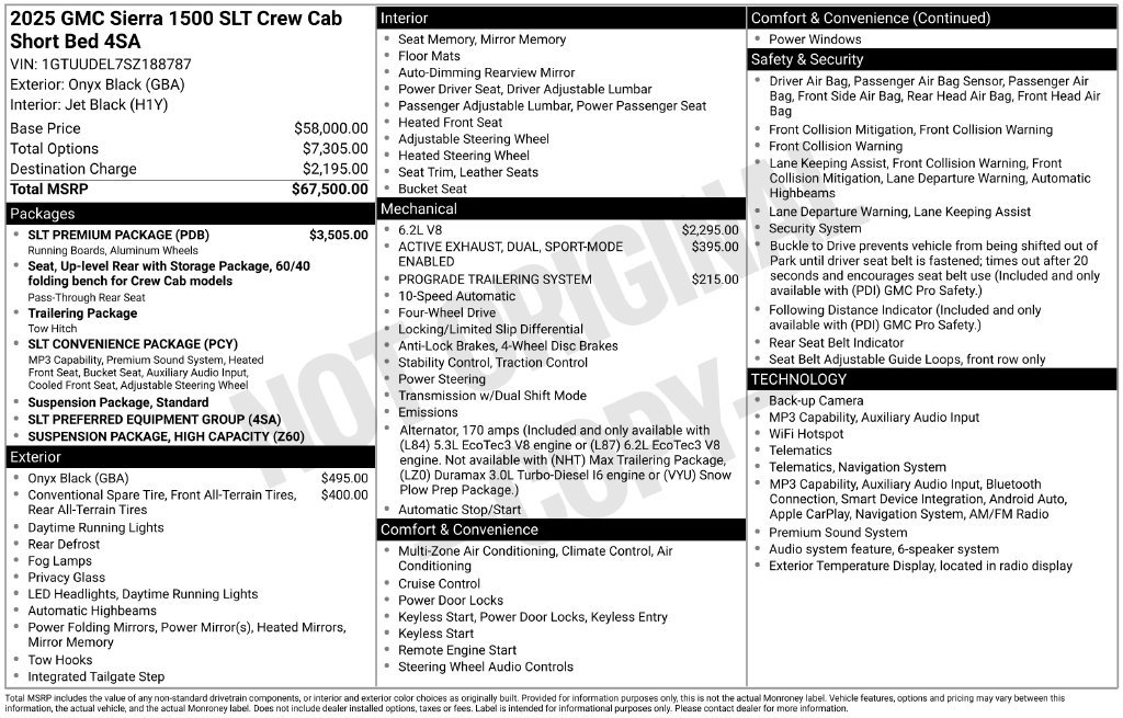 Used 2025 GMC Sierra 1500 SLT AWD/4WD image 43