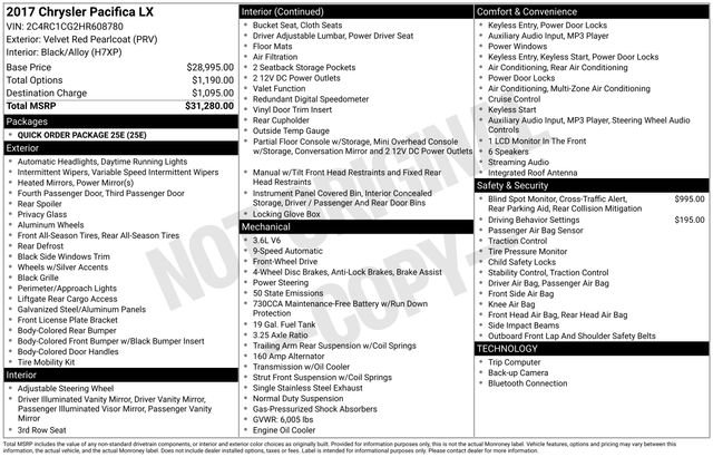 Used 2017 Chrysler Pacifica LX image 5