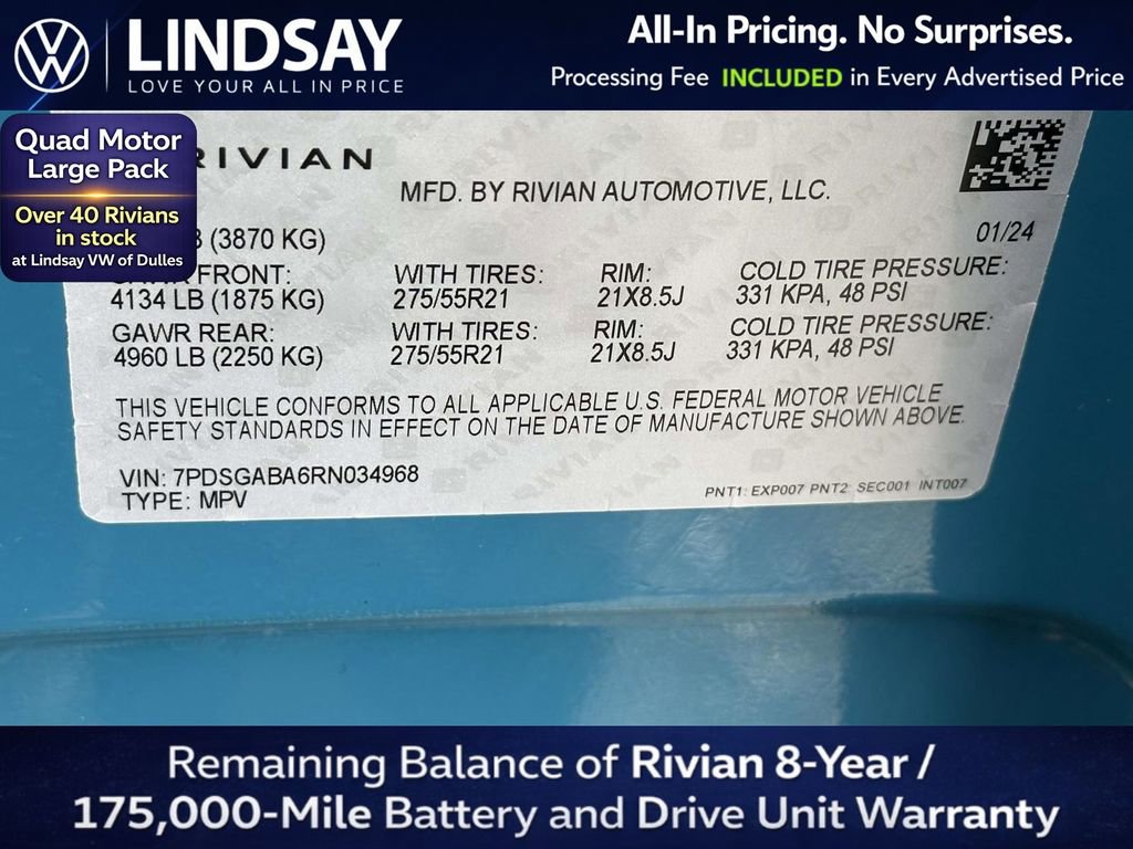 Used 2024 Rivian R1S Adventure AWD/4WD image 28