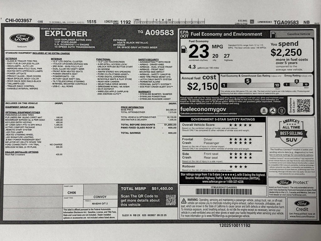 New 2026 Ford Explorer Active image 2