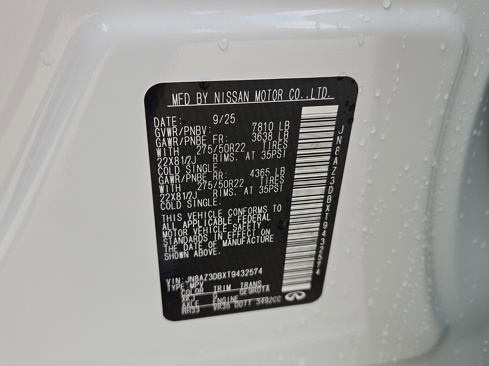 New 2026 INFINITI QX80 4WD w/ Sport Exterior Package image 24