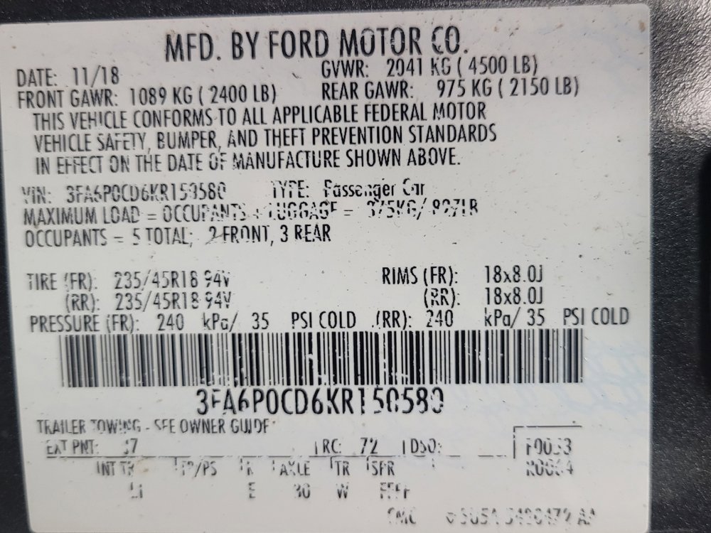 Used 2019 Ford Fusion SEL FWD image 33