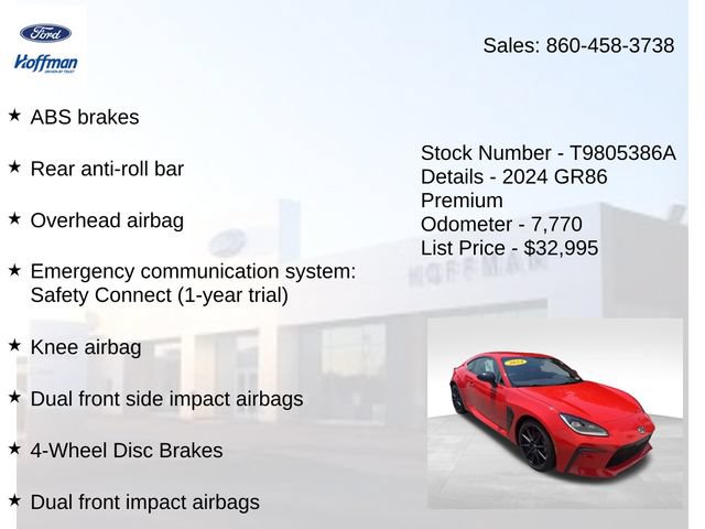 Used 2024 Toyota GR86 Premium RWD image 15