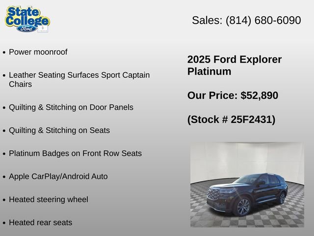 Used 2025 Ford Explorer Platinum w/ Ultimate Package AWD/4WD image 18