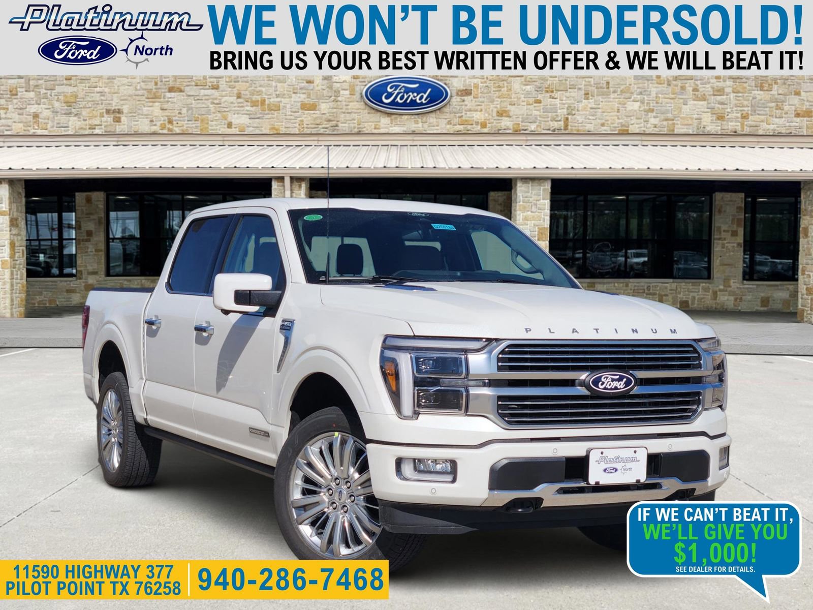 New 2026 Ford F150 Platinum w/ Equipment Group 703A Plus